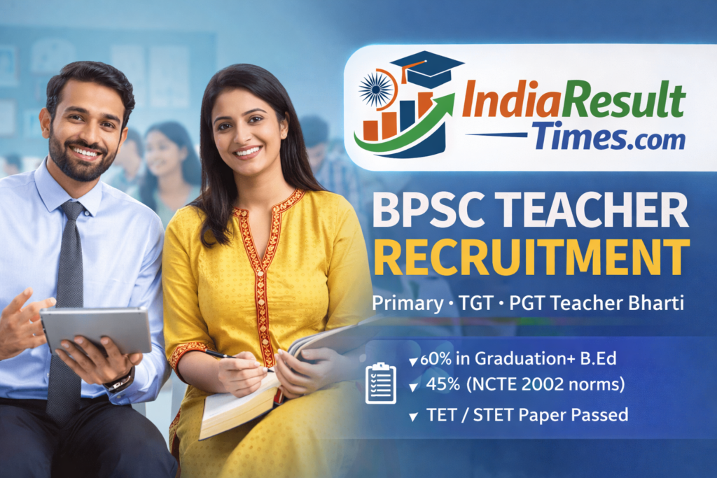 BPSC TRE 4.0 Teacher Recruitment 2026
