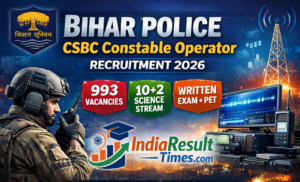 Bihar Police CSBC Constable Operator Recruitment
