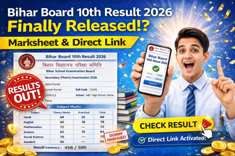Bihar Board 10th Result 2026