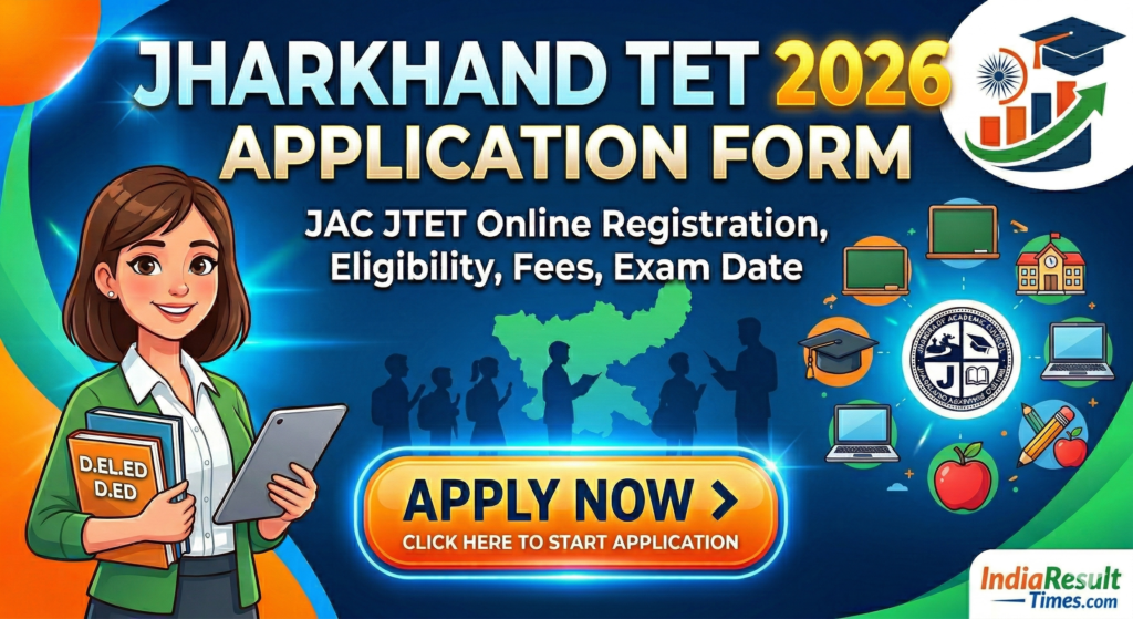 Jharkhand TET Online Application Form