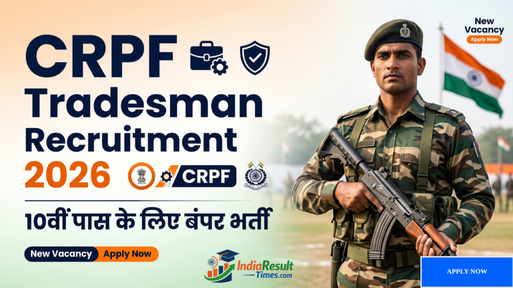 CRPF Constable Tradesman Recruitment 2026 