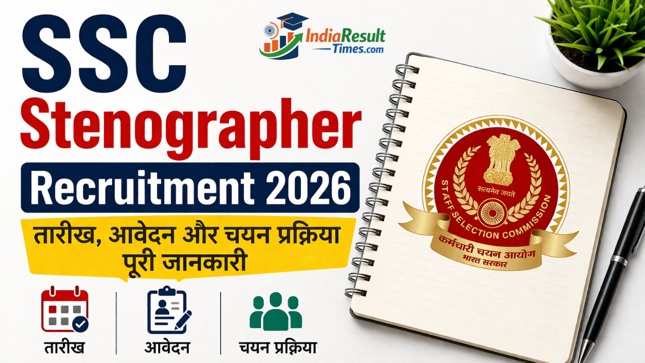 SSC Stenographer Recruitment 2026