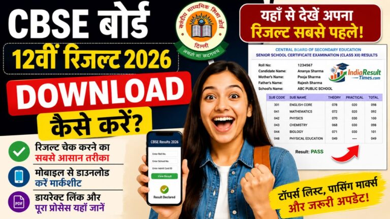 CBSE Board 12th Result 2026 Download